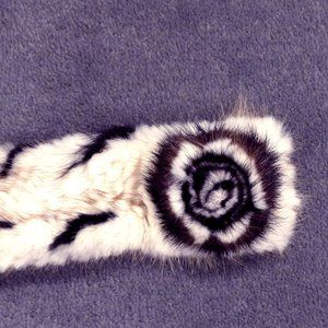 PRICE DROPPED 30% Scarf made with mink far